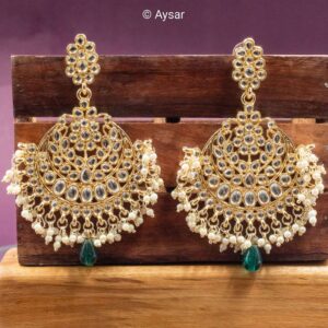 Kundan chandbali Drop
