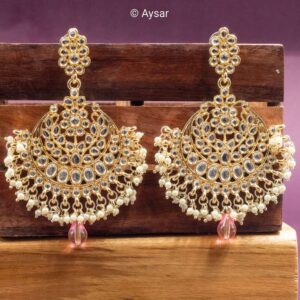 Kundan chandbali Drop