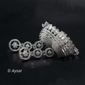 American daimond jhumka earrings long Copy