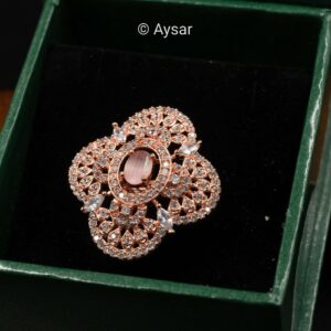 AD finger ring pink