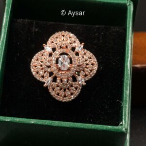 American daimond finger rings with stone white