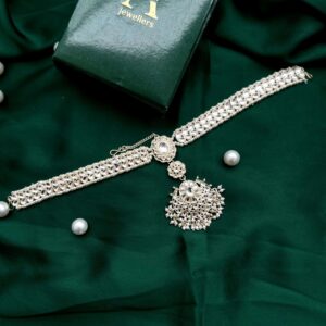 Sheeshpool,mathapatti,head jewellery pachi kundan