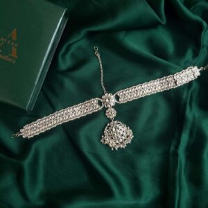 pachi kundan Sheeshpool,mathapatti,head jewellery