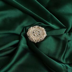 white beaded pearls finger ring jumbo