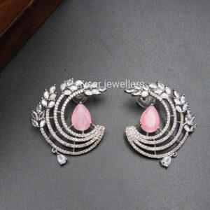 AD Frill Earrings peach